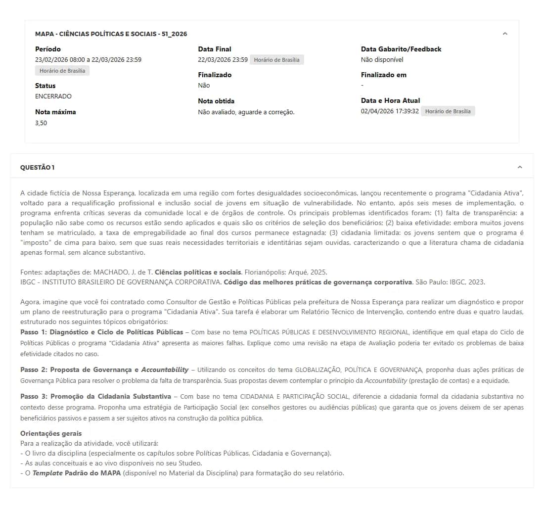 MAPA - CIÊNCIAS POLÍTICAS E SOCIAIS - 51_2026